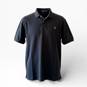 POLO Ralph Lauren Classic Fit Soft Cotton Short Sleeve Polo, Black sz. XL